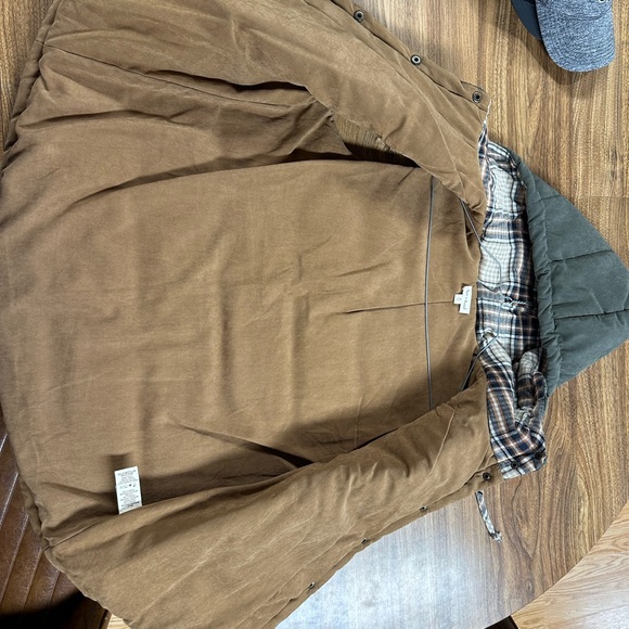 Hem & Thread Tan Plaid-Lined Vest - Picture 4 of 6